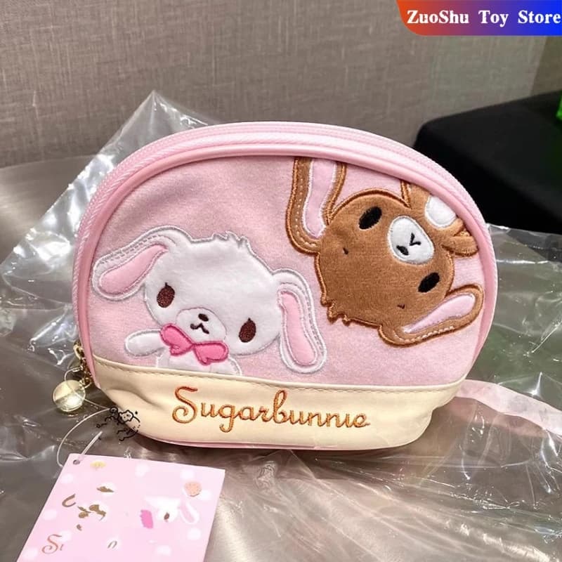Kawaii Sugarbunnies Shell Storage Bag Niche Makeup Bag Cute And Sweet Japanese Girl Zipper Portable Stationery Storage Wash Bag