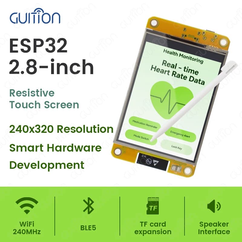 ESP32 Arduino LVGL WIFI&Bluetooth Development Board   2.8" 240*320  Smart Display Screen 2.8inch LCD TFT Module With Touch WROOM