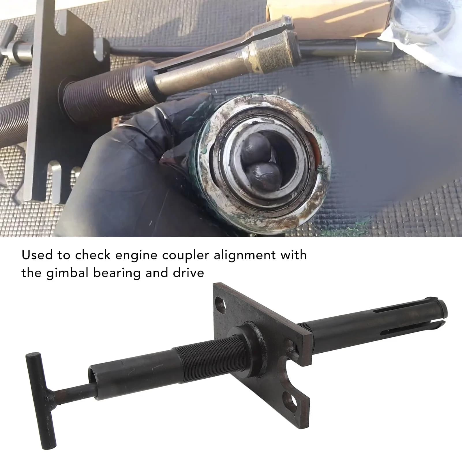 Gimbal Bearing Installer Gimbal Bearing Puller Alignment Tool Set Steel High Strength Efficient Replacement for Mercruiser Alpha