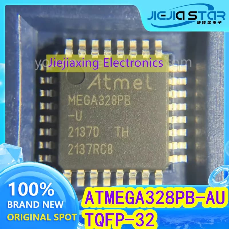 (1/5pieces) ATMEGA328PB-AU ATMEGA328PB MEGA328PB TQFP-32 8-bit microcontroller chip New original electronics