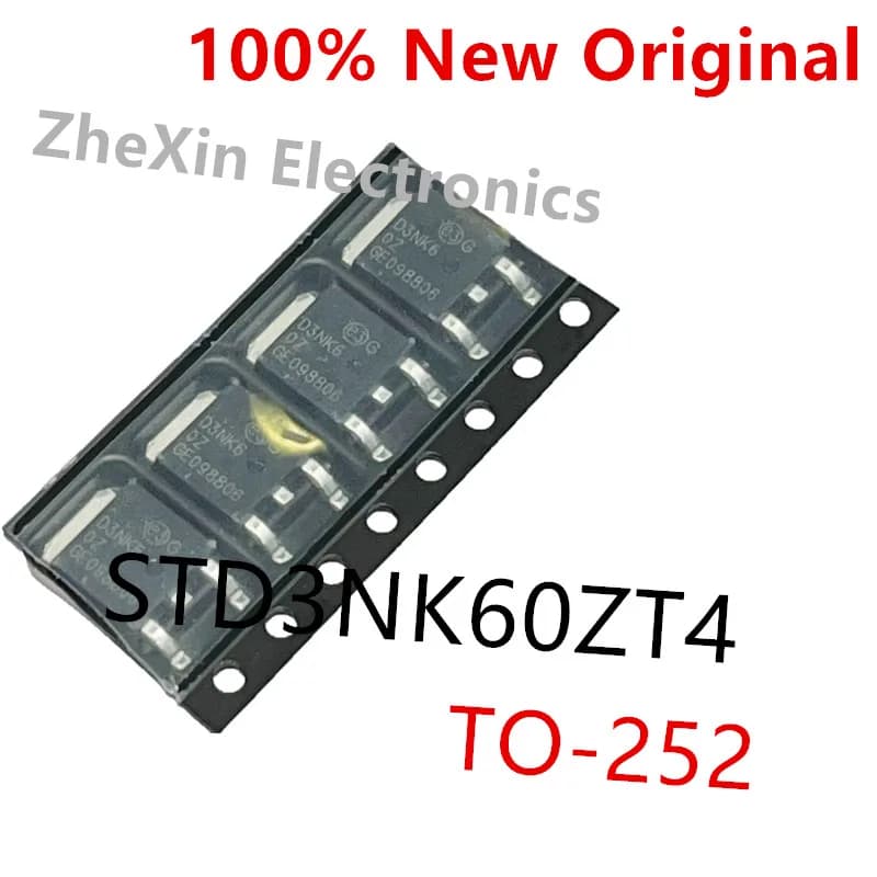 10PCS/Lot   STD3NK60ZT4   D3NK60Z 、STD3NK80ZT4   D3NK80Z 、STD3NK90ZT4   D3NK90Z 、STD3NK100Z   D3NK100Z    New Power MOSFET