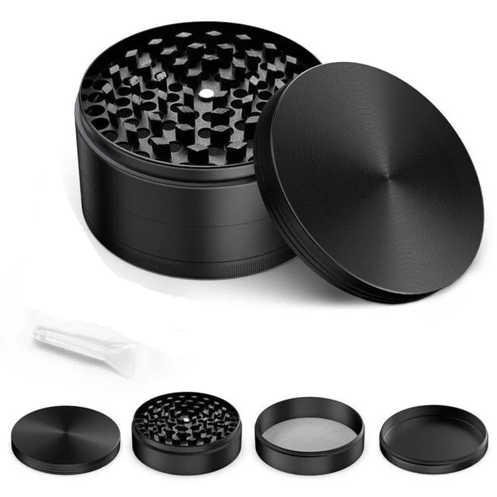 2.5" 63MM Dry Herb Grinder Metal 4-layer Tobacco Grinder Spice Miller Crusher Zinc Alloy Smoke Accessories