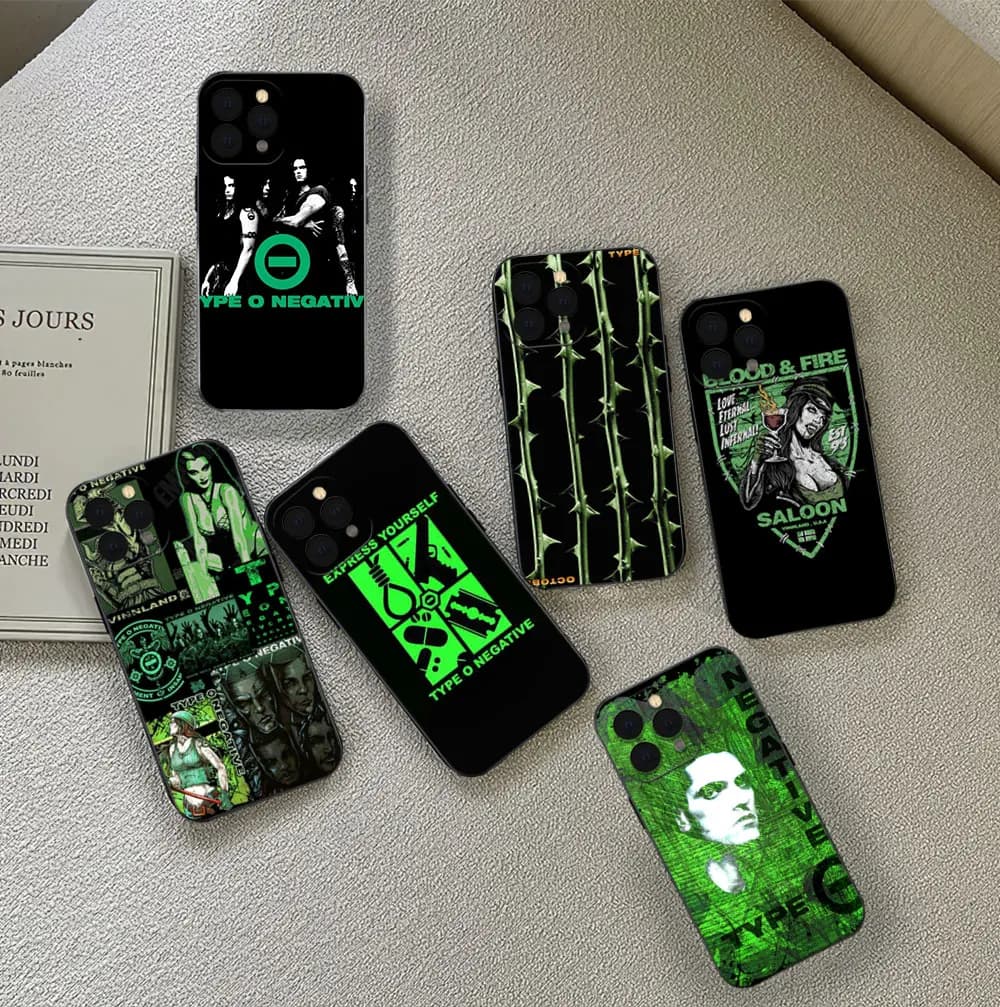 Phone Case For Samsung S23 S22 Band T-Type O Negative ULTRA A22 A71 Black Soft Silicone Cover