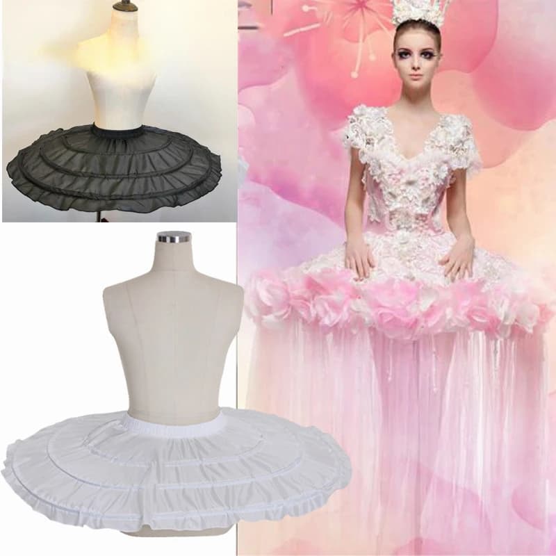 3 Hoops Petticoats diameter 90 cm Wedding Accessories Cosplay Ballet Tutu Dance Crinoline Underskirt For Ball Gown