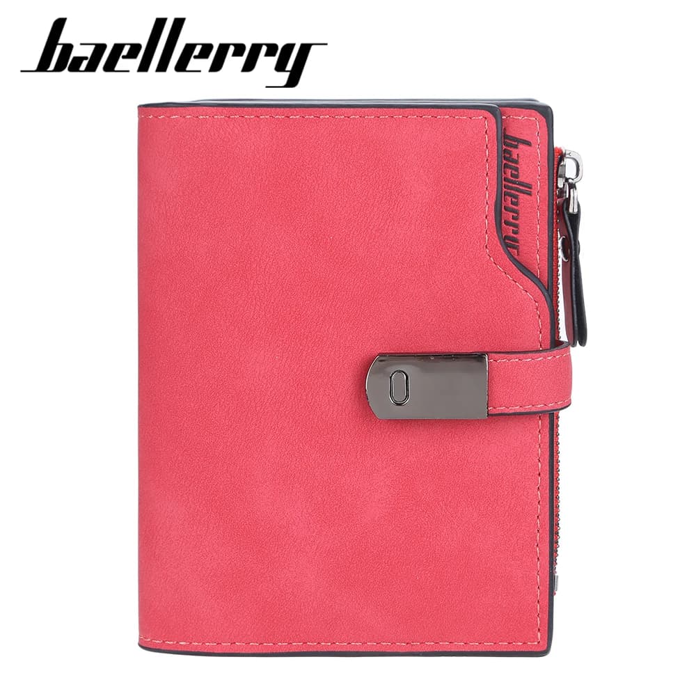 New Women Wallets Short Card Holder Magnetic Buckle Female Purse Coin Pocket High Quality Zipper Wallet For Women