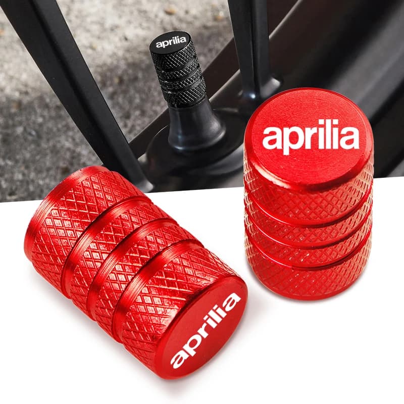 2PCS Wheel Tire Valve Stem Caps Airtight Covers For Aprilia RSV4 RSV1000/R Caponord 1200 Dorsoduro 750 Shiver Tuono 1000/R V4R