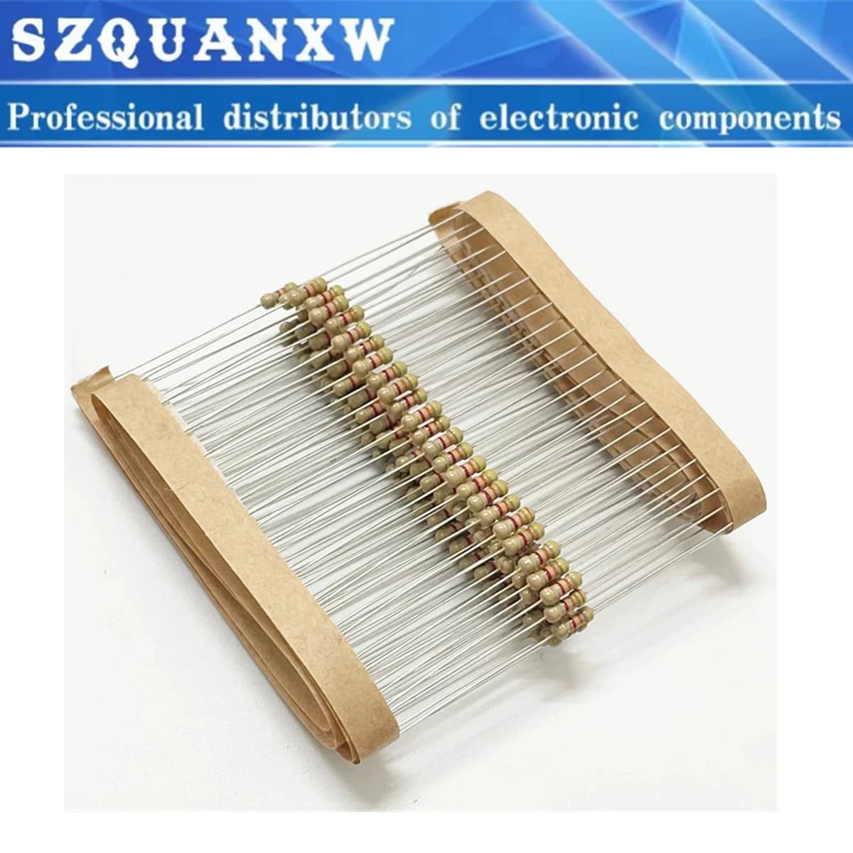 100pcs 1/4w 0.25W 5% Carbon Film Resistor 1R~1M 2.2R 10R 22R 47R 51R 100R 150R 470R 1K 4.7K 10K 47K 1 2.2 10 22 47 51 100 ohm