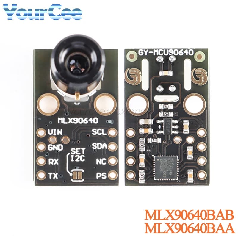 MLX90640BAA MLX90640BAB IR 32*24 Infrared Temperature Measurement Dot Matrix Sensor Thermal Imager Module GY-MCU90640 MLX90640