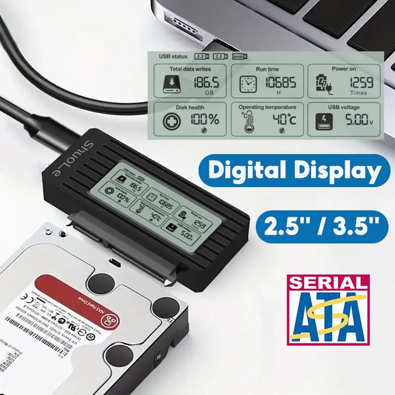 USB to SATA Adapter Converter Cable USB 3.2 3.0 to SATA Converter for 2.5 Inch SSD HDD Hard Drive External adaptador Accessories