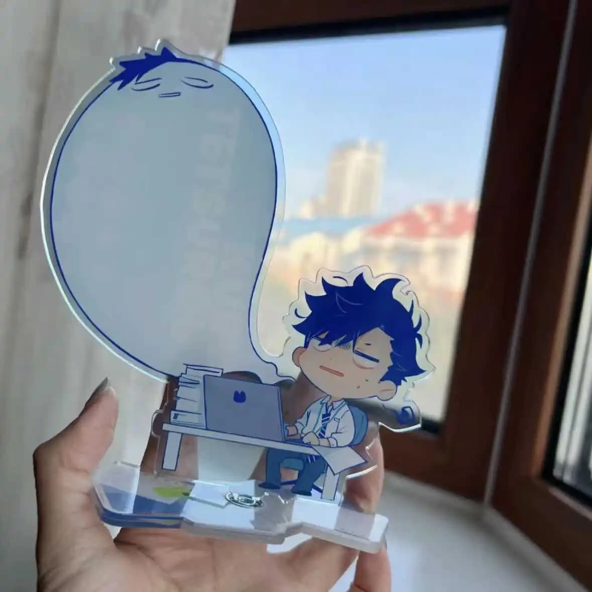Anime Haikyuu!! Tetsurou Kuroo Cosplay Acrylic Tablet Standing Sign Plaque Decoration Gift-giving Desktop Ornament Xmas Gift