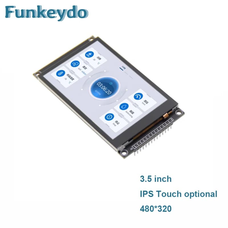3.5 Inch IPS LCD Module TFT SPI Capacitive Touchscreen Display 3.5" 480x320 ST7796 Screen for Mega2560/C51/STM32/ESP32/Arduino