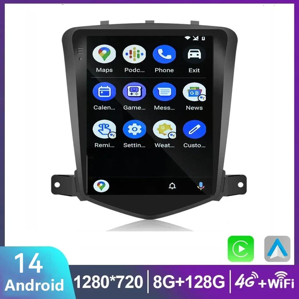 For Chevrolet Cruze 2008 -2012 9.7" Touch Screen Carplay Android 14 Car Radio Multimedia Video Player Navigaion Head Unit Stereo