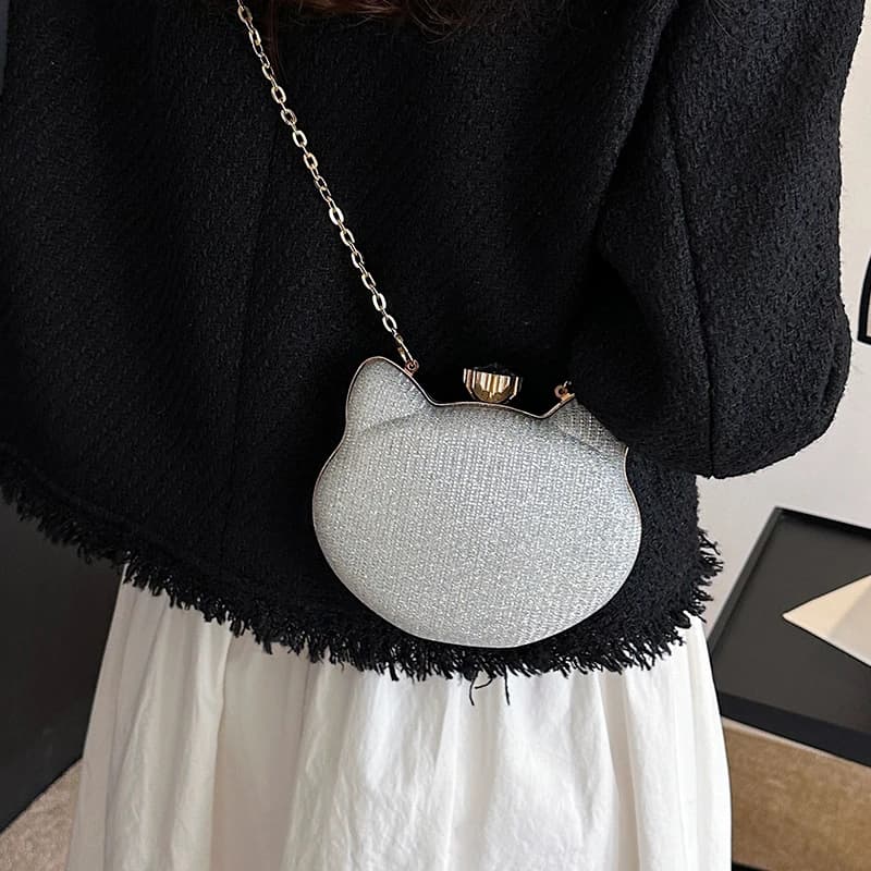PU Chains Solid Women's Crossbody Bags Ladies Bags on Sale 2023 High Quality Fashion Sewing Thread Lock Bolsas Femininas