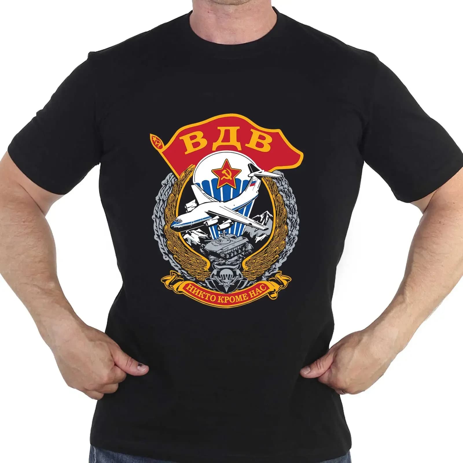 New 100% Cotton O-Neck Summer Short Sleeve Casual Mens T-shirt Size Russian Airborne Forces VDV Paratrooper Gift T-Shirt 2024