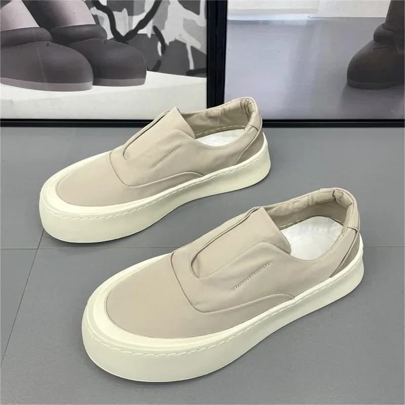 Fashion Men's Casual Shoes Ice Silk Breathable Canvas Shoe Light Driving Shoes for Men Platform Sneakers Loafers Tenis Masculino