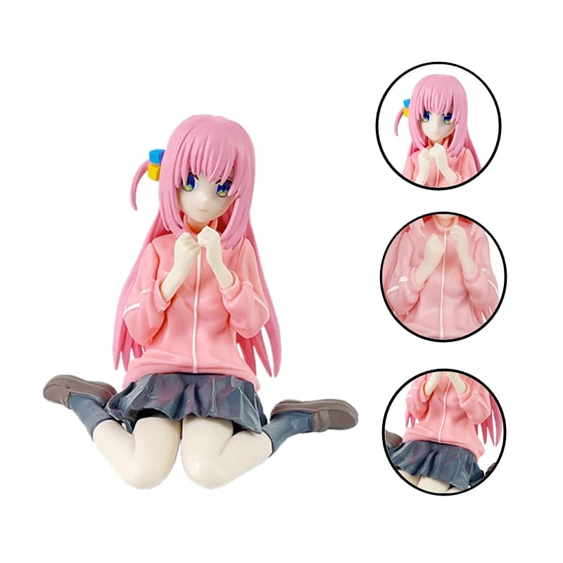8cm BOCCHI THE ROCK Gotoh Hitori Action Figure Anime Character PVC Cute Kawaii Girl Model Doll Toys Collection Children Gifts