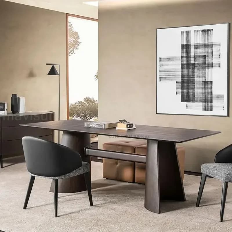Dining Table Rectangle Table Europe Household Furniture Restaurant Fashion High Living Room Center Muebles Para El Hogar Kitchen