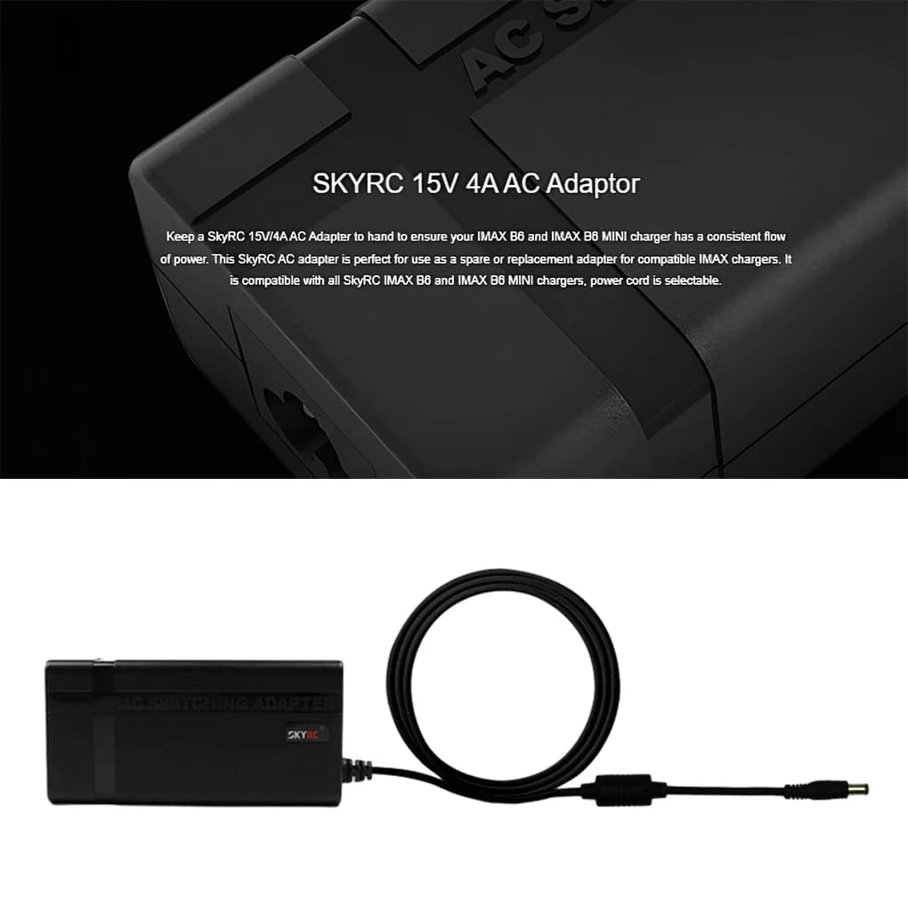 Consistent Power Flow For RC Chargers With SkyRC 15V 4A Adapter Power Adapter Rc Car