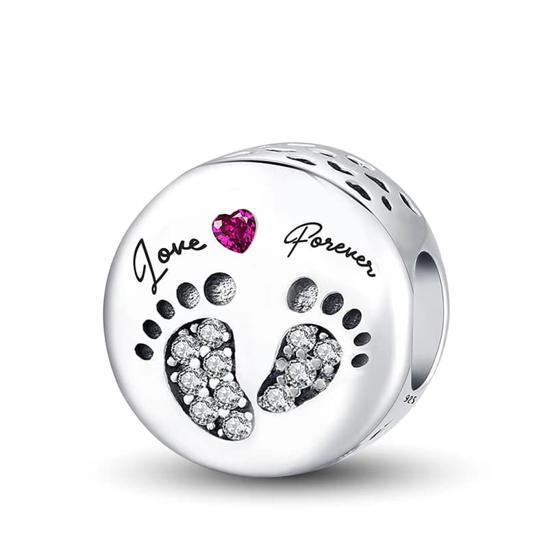 925 Sterling Silver Circle Pattern Moon Personalized Beads Fit DIY Making Bracelet Necklace Gift High Quality Fine Beads