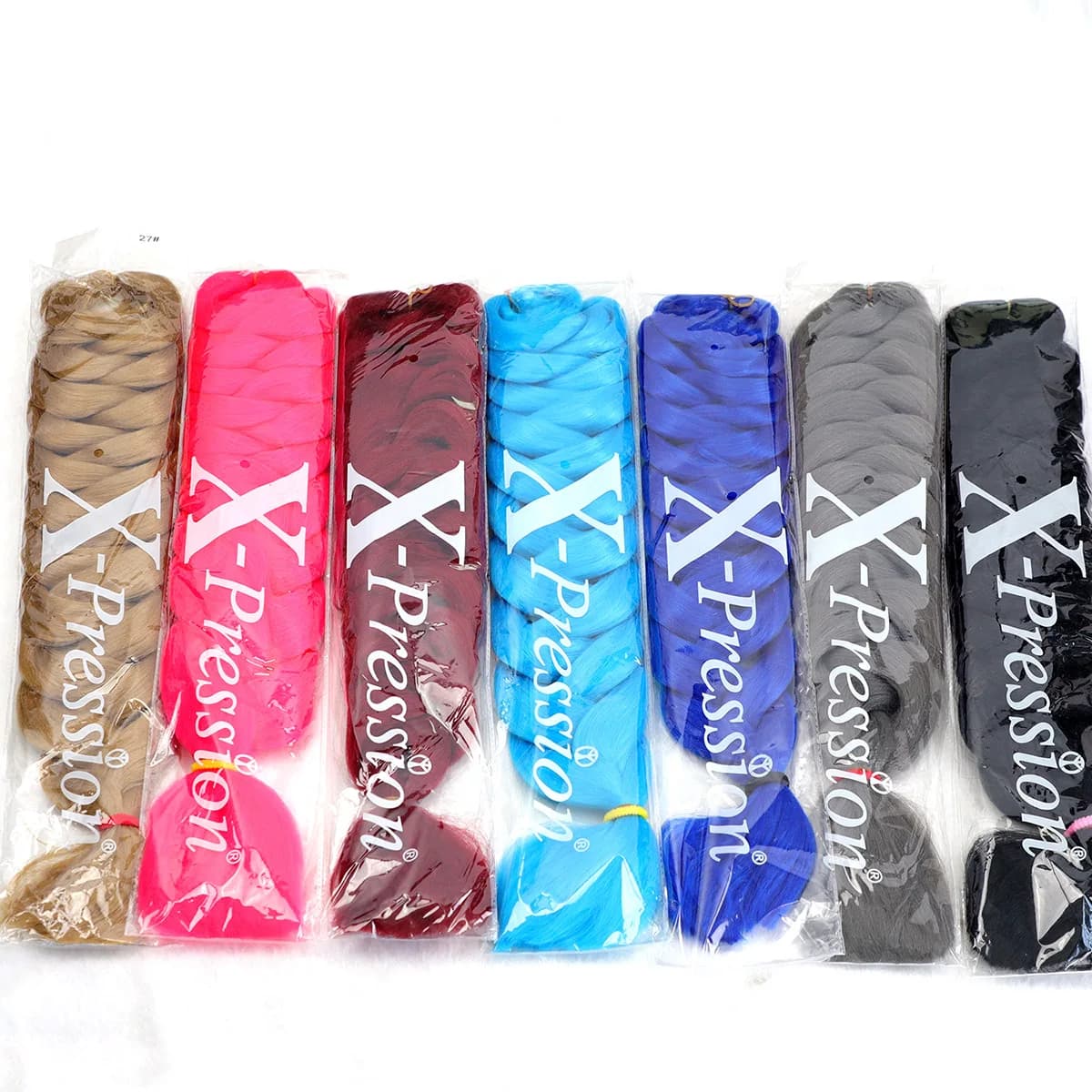 Fashion Braids Hair Twist 82 Inch 165g Xpression Giant Braided Hair Twist Braids Black Women's Synthetic Hair Extension