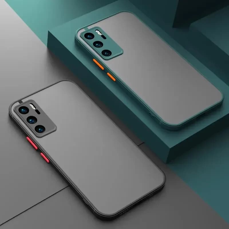 Shockproof Armor Matte Case For Huawei P40 Pro P30 P20 Lite P50 Honor 50 60 8X 10i Mate 40 30 20 P Smart 2021 Z Silicone Cover