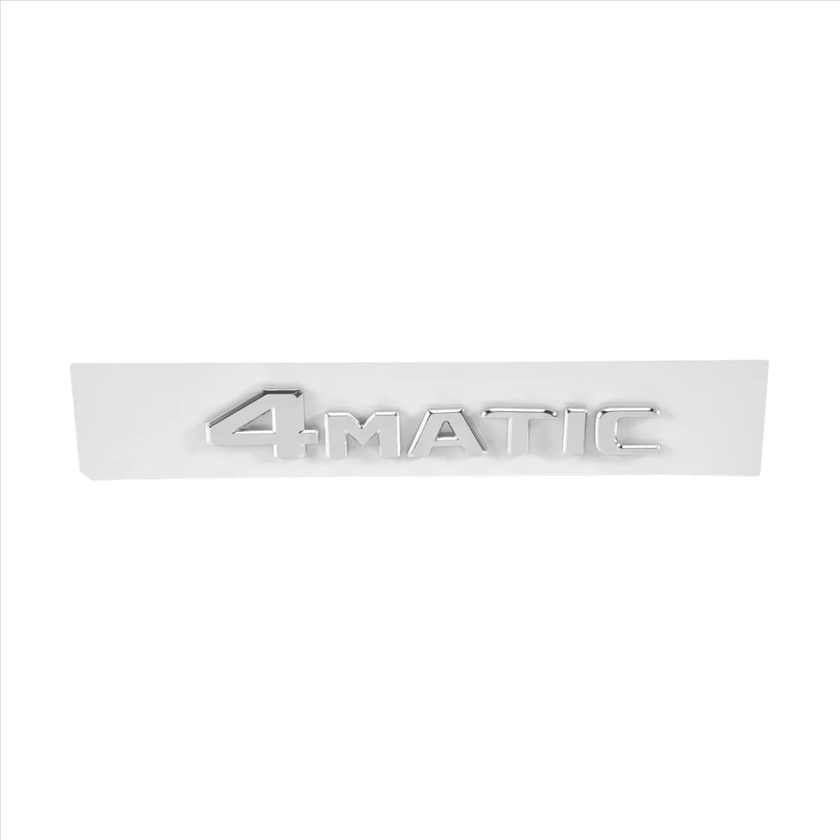 4MATIC Silver Auto Trunk Door Fender Bumper Badge Decal Emblem Adhesive Tape Sticker Replacement for Mercedes-Benz