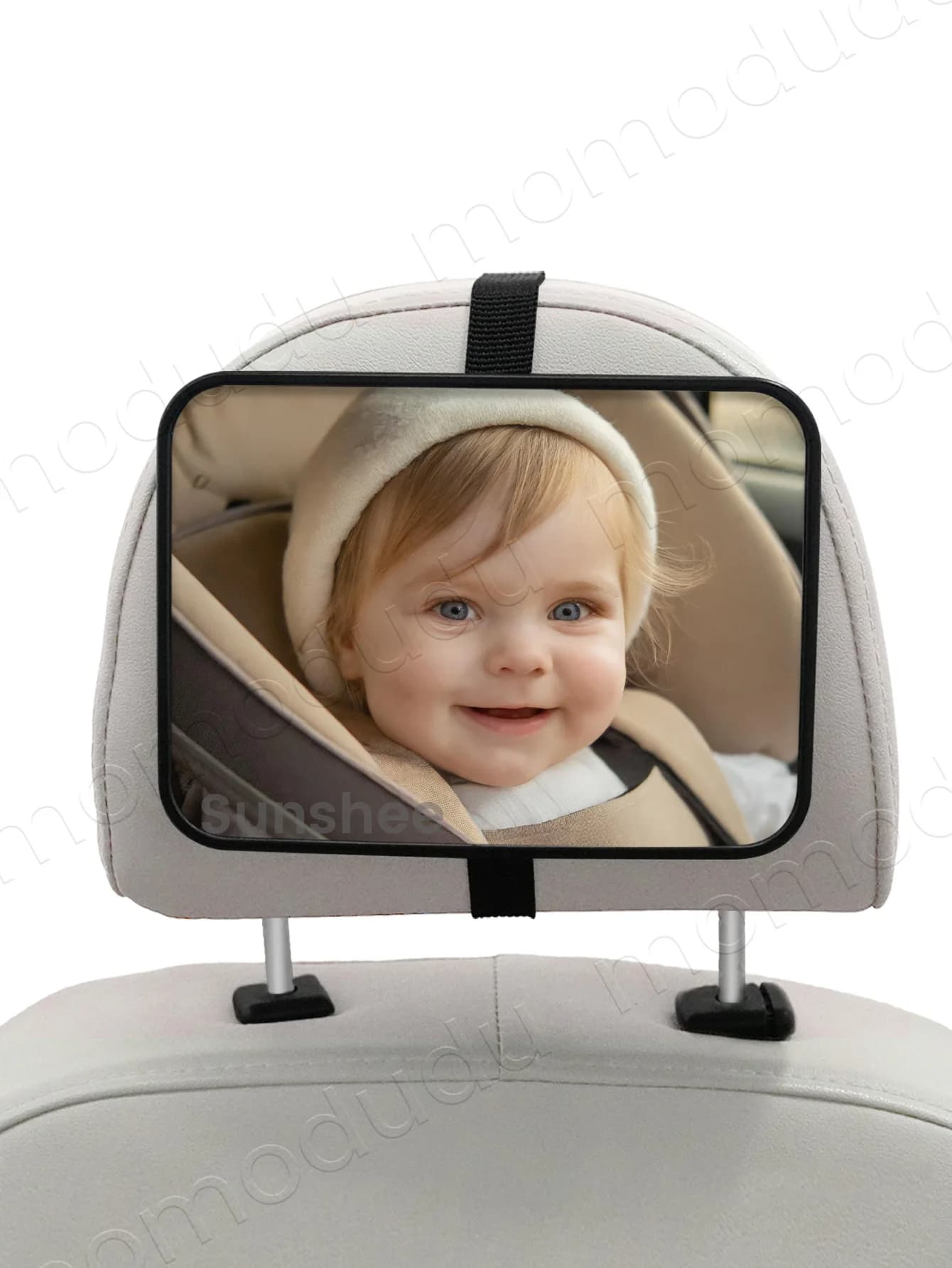 1 Pc Crash Tested And Certified Shatterproof Baby Car Mirror For Rear Facing Infant With Wide Larger Crystal Clear View
