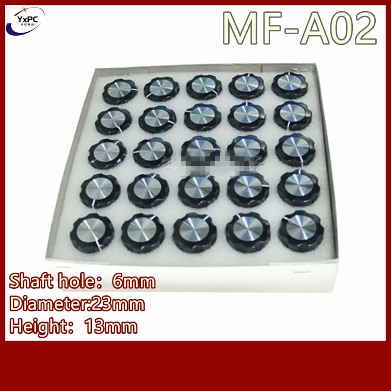 50pcs MF-A02 A02 knob 6mm Potentiometer Bakelite knob Formica knob hat Rotary Pot Switch Skirt knob 6mm