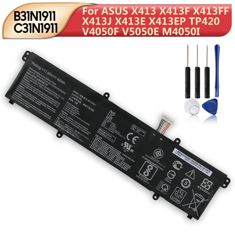 NEW Replacement Battery B31N1911 C31N1911 For ASUS X413 X413F X413FF X413J X413E X413EP TP420 V4050F V5050E M4050I X421DA