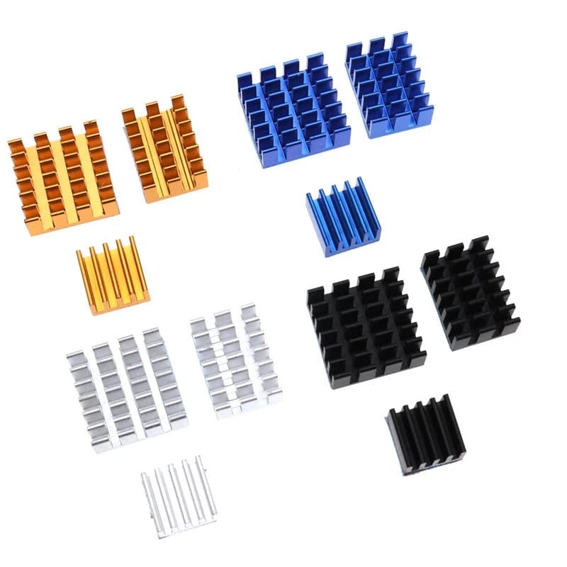 TZT For Raspberry Pi 4 Heat Sink 3pcs Raspberry Pi 4B Aluminum Heatsink Radiator Cooling Kit Cooler for Raspberry Pi 4 Model B