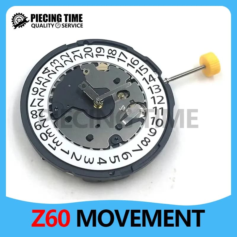RONDA Z60 Watch Movement Repair And Replacement Date is 4 o'clock 6 Pointer Movement With Battery Z60 Quartz Movement