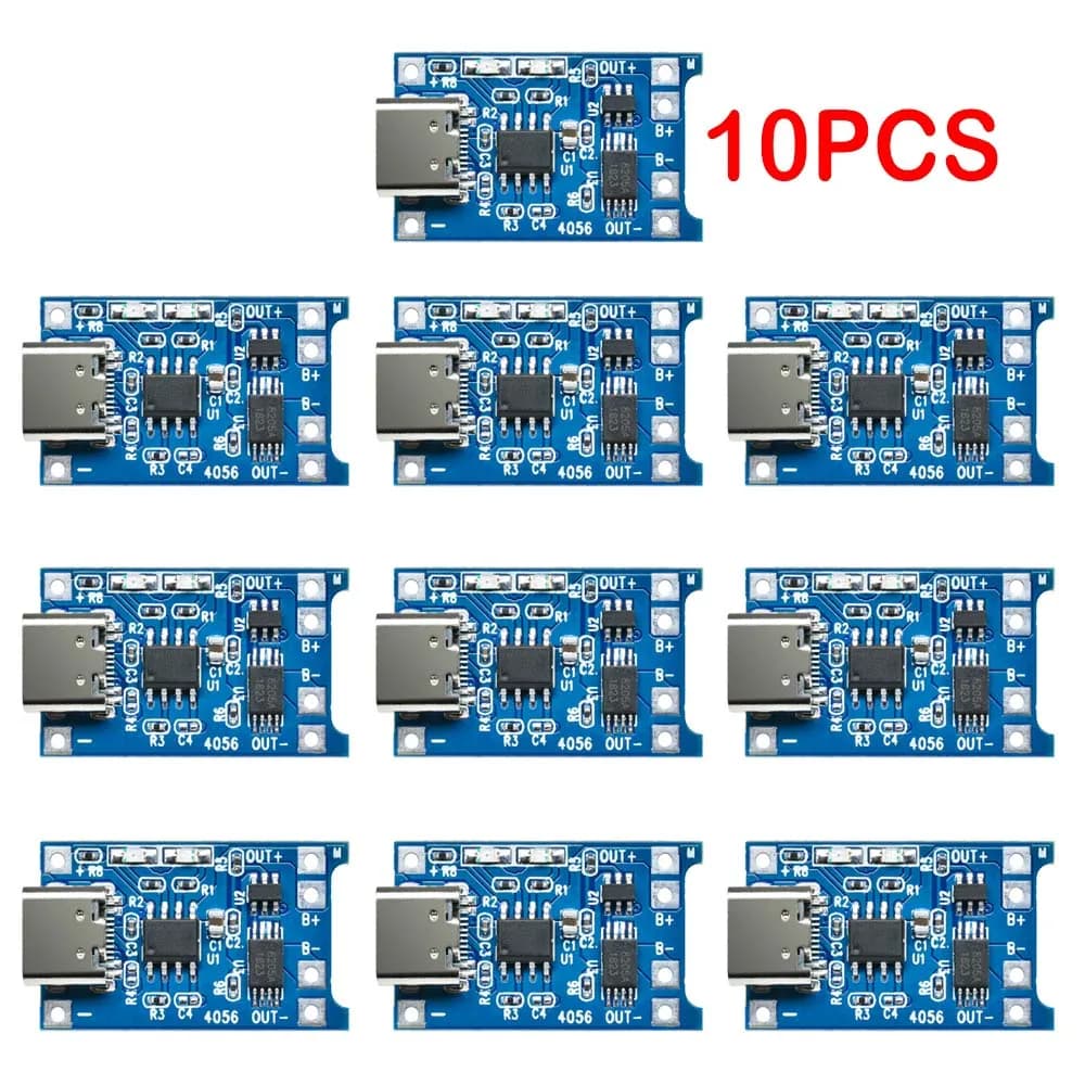 1/5/10Pcs TYPE-C Micro USB 18650 TP4056 TC4056A BMS Lithium Battery Charging Board Charging Module With Protection Dual Function