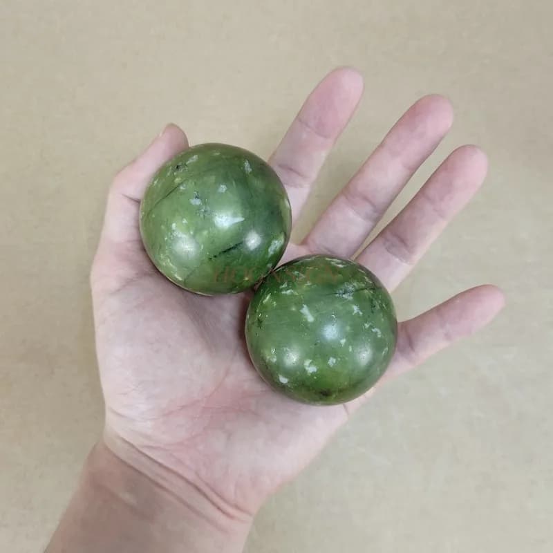 Jade Fitness Ball Elderly Handball Health Balls Aged Practice Hand Stone Baoding Finger Massage Decompression Men Massager