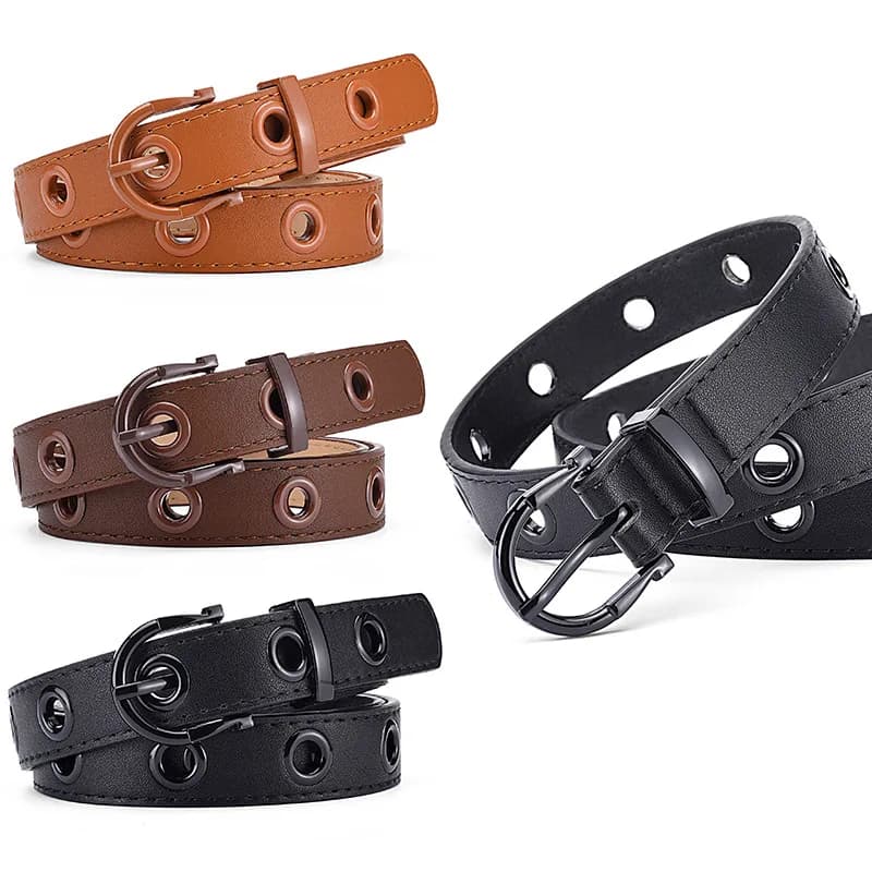 women's casual soft leather belts sweet girls pin buckle belt skirts jeans strapon decorative ladies waistband designer leash