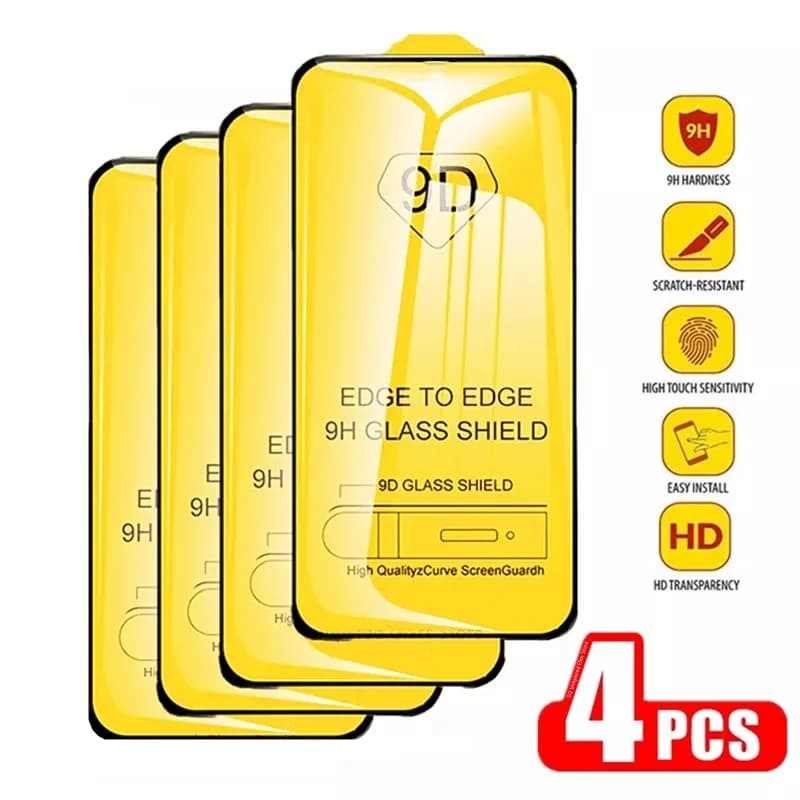 9D Tempered Glass Screen Protector for Samsung S25 S24 Ultra S23 S22 Plus S21 S20 FE A53 A56 A55 A54 A33 A34 A13 A36 A35 A15 A13