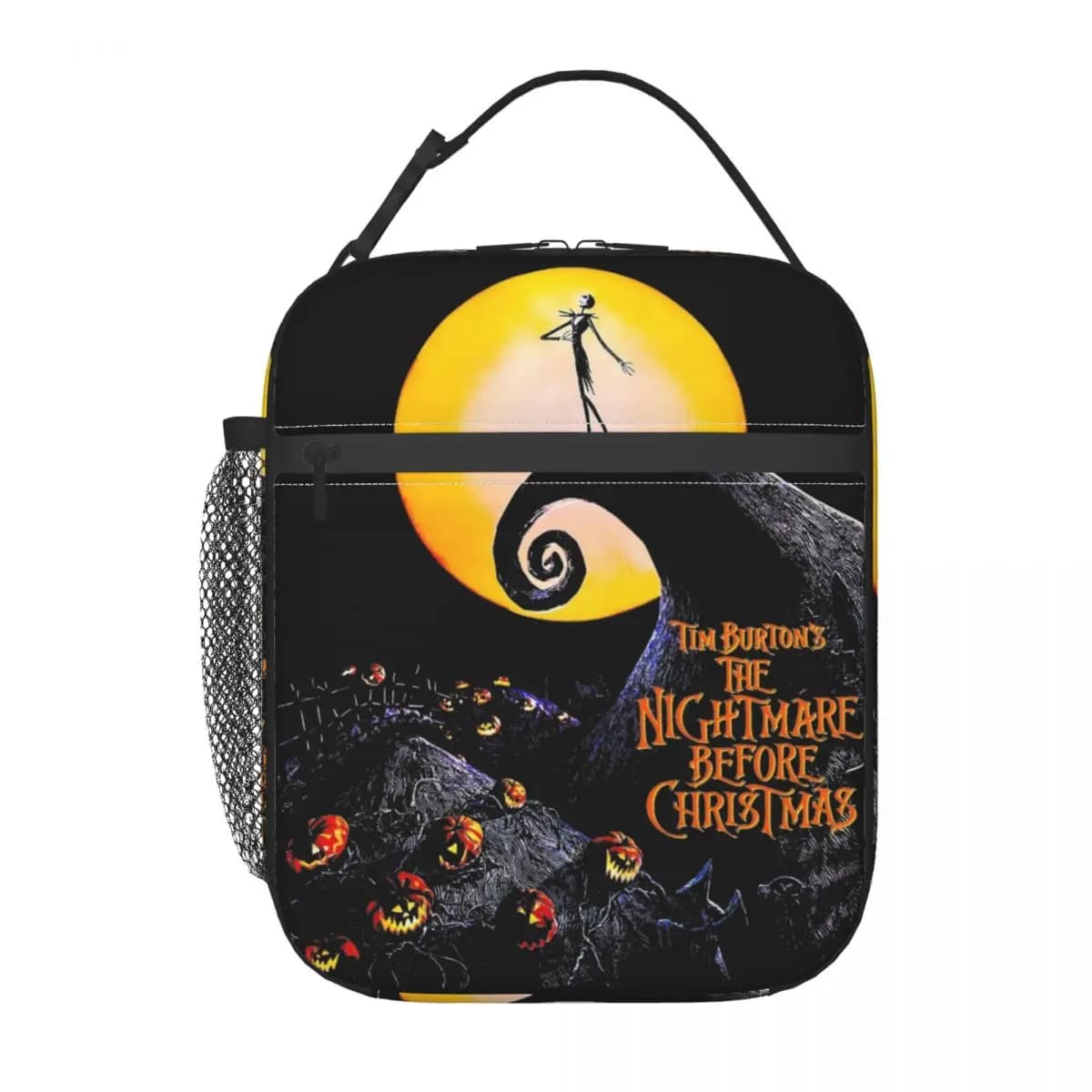 Insulated Lunch Tote Bag Nightmare Before Christmas Horror Movie Merch Storage Food Box Causal Thermal Cooler Bento Box