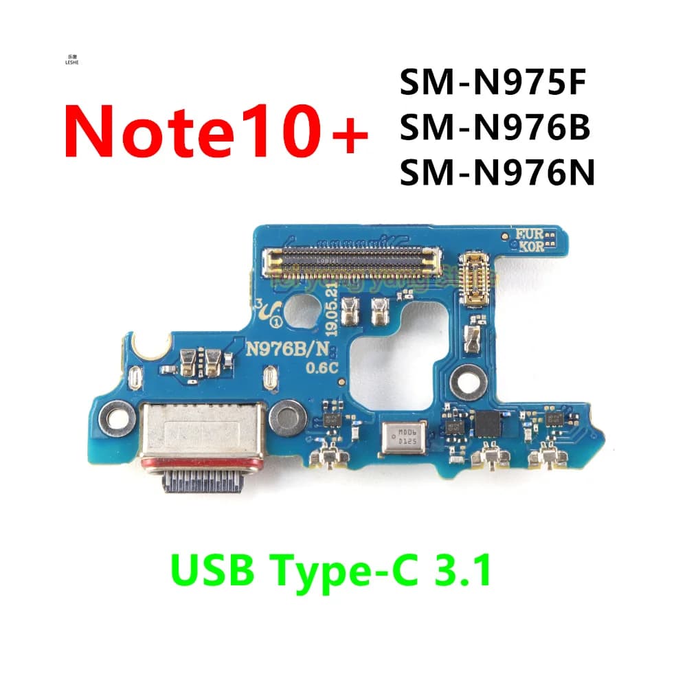 USB Type-C 3.1 Dock Connector Charging Port Flex Cable For Samsung Galaxy Note 10 Plus Note10+ N976B N976N N975F Charger Board