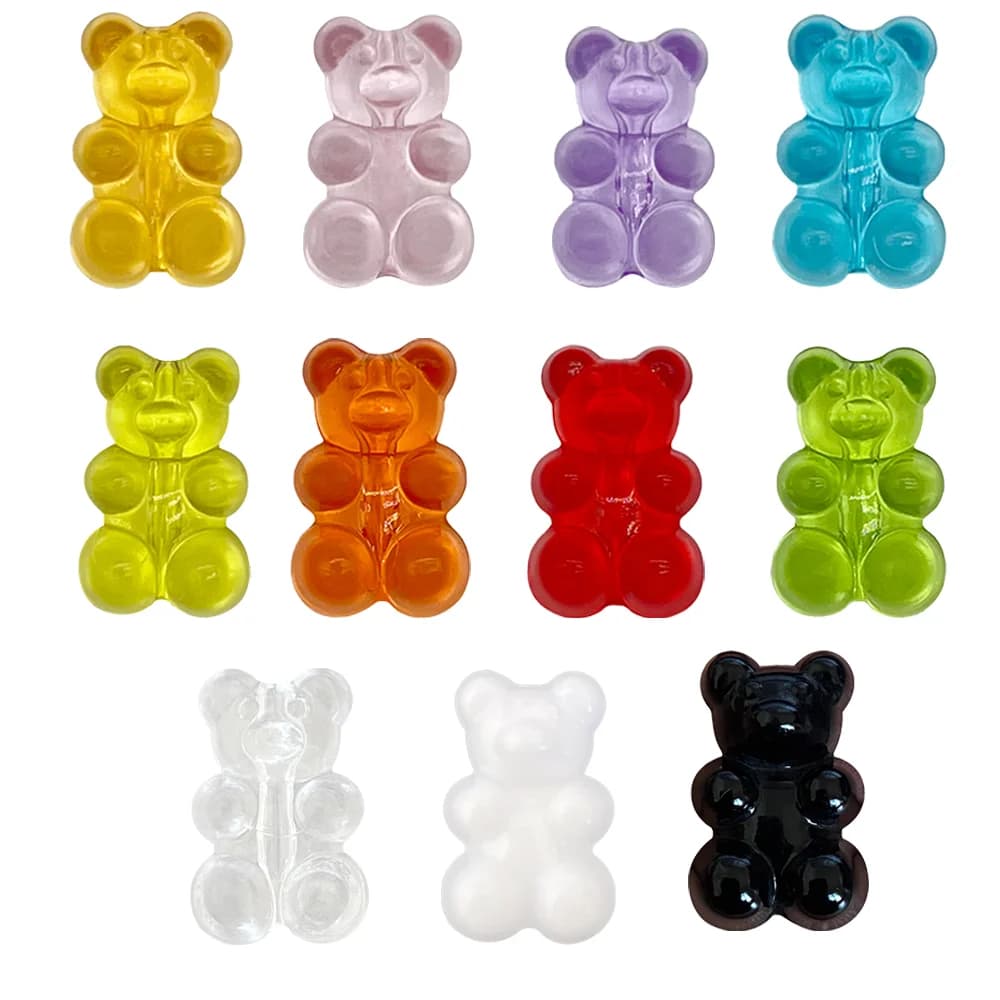 1Pcs Gummy Bears Shoe Charms Accessories Woman Designer Ornaments Shoe Decorations Pins