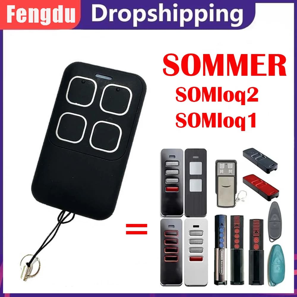 Garage Door Remote Control Rolling Code For SOMMER SOMloq2 4019V000 4019V001 4019V003 4019V021 TX55-868-4 Garage Door Opener