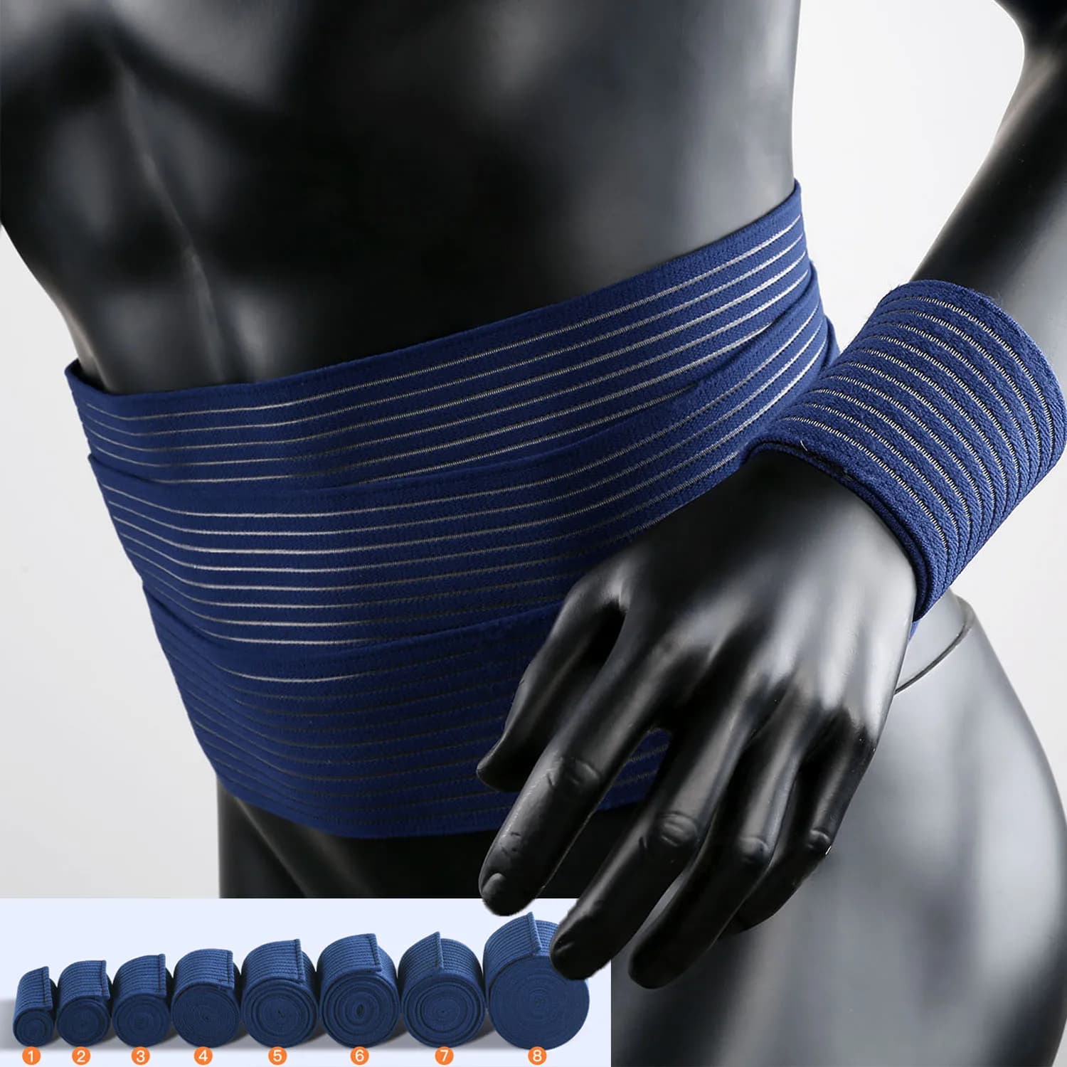 1 PC Tape Compression Bandage Ankle Sports Elbow protector pads Wraps Support Protector Ankle brace support Knee Pads