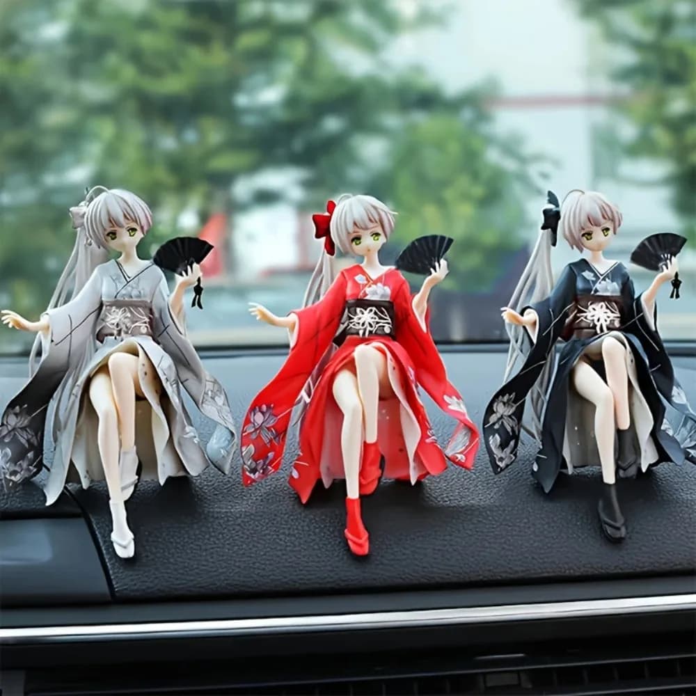 Anime Cute Action Figure Decorations Home And Car Decoration Beautiful And Durable Car Accessories For Girls Series