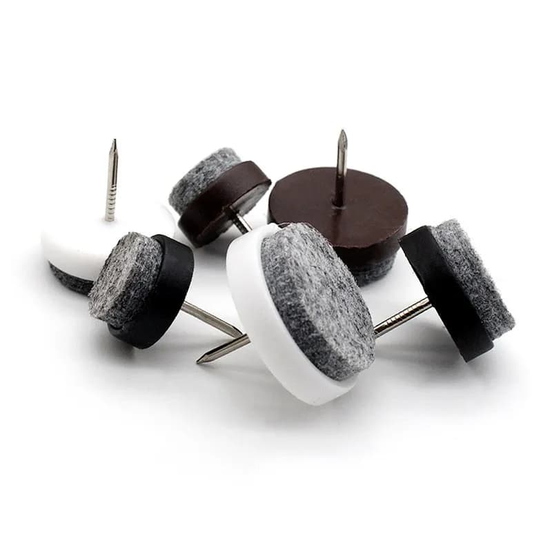 30pcs/pack Felt Foot Pad Skid Glide Nail Protector Furniture Chair Table Leg 14mm/17mm/20mm/22mm/24mm/28mm