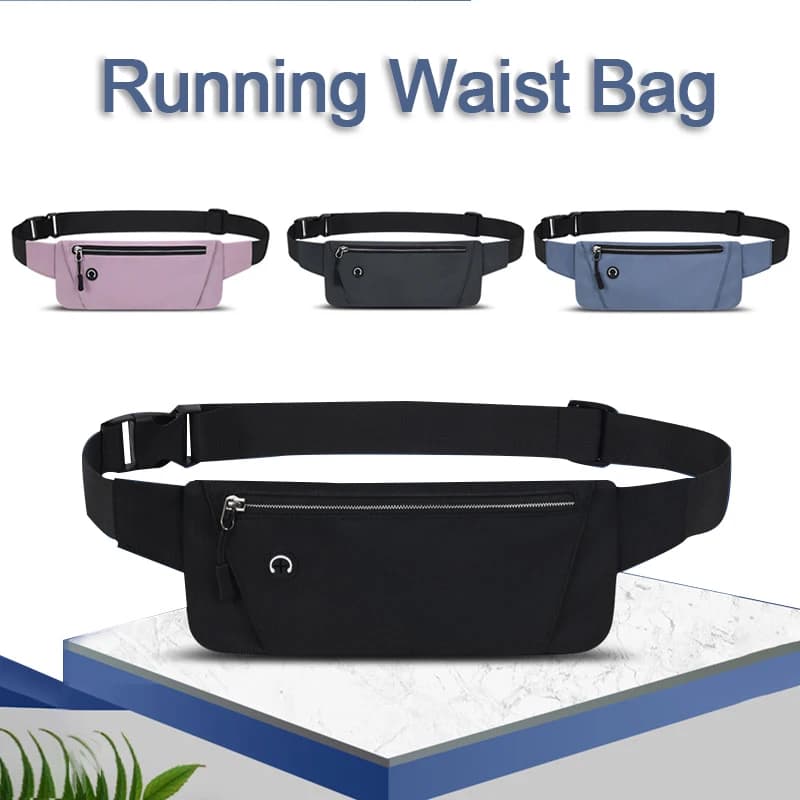 Lightweight Running Waist Bag Sports Belt Pouch Mobile Phone Bag Men Women Waist Pack Gym Sports Bag Waist Pack Adjustable Strap