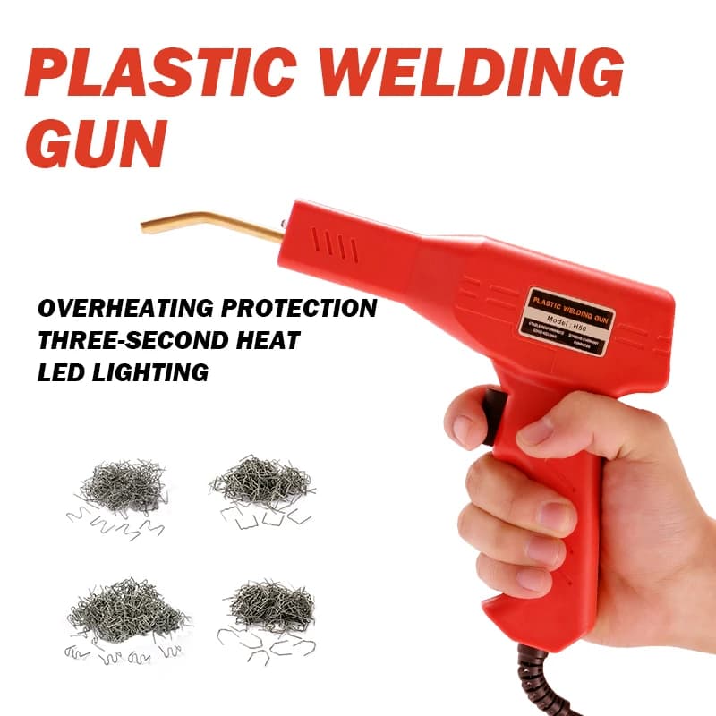 Plastic Welder Welding Machine Car Bumper Soldering Gun 4 Types Staples for Bumper/Kayak/Plastic Product Repairs