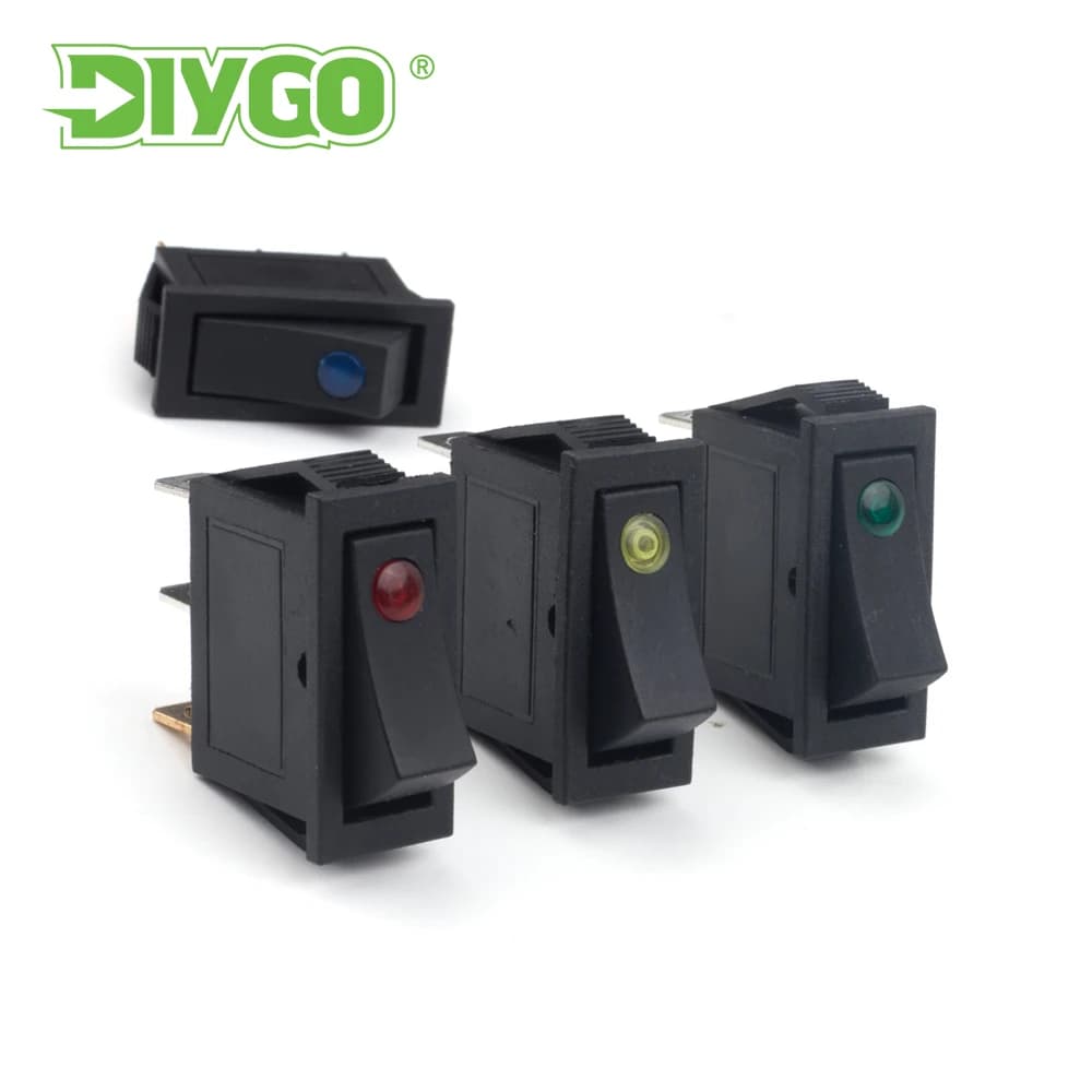 5Pcs 3Pin 31mmx14mm Rocker Switch 16A/20A 250V/125V KCD3 ON-OFF Power Switch Boat LED Light Button Switch Electrical Equipment