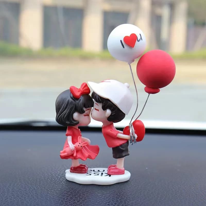 1pair Car Cute Couple Decoration Home Office Decoration Car Accessories Women