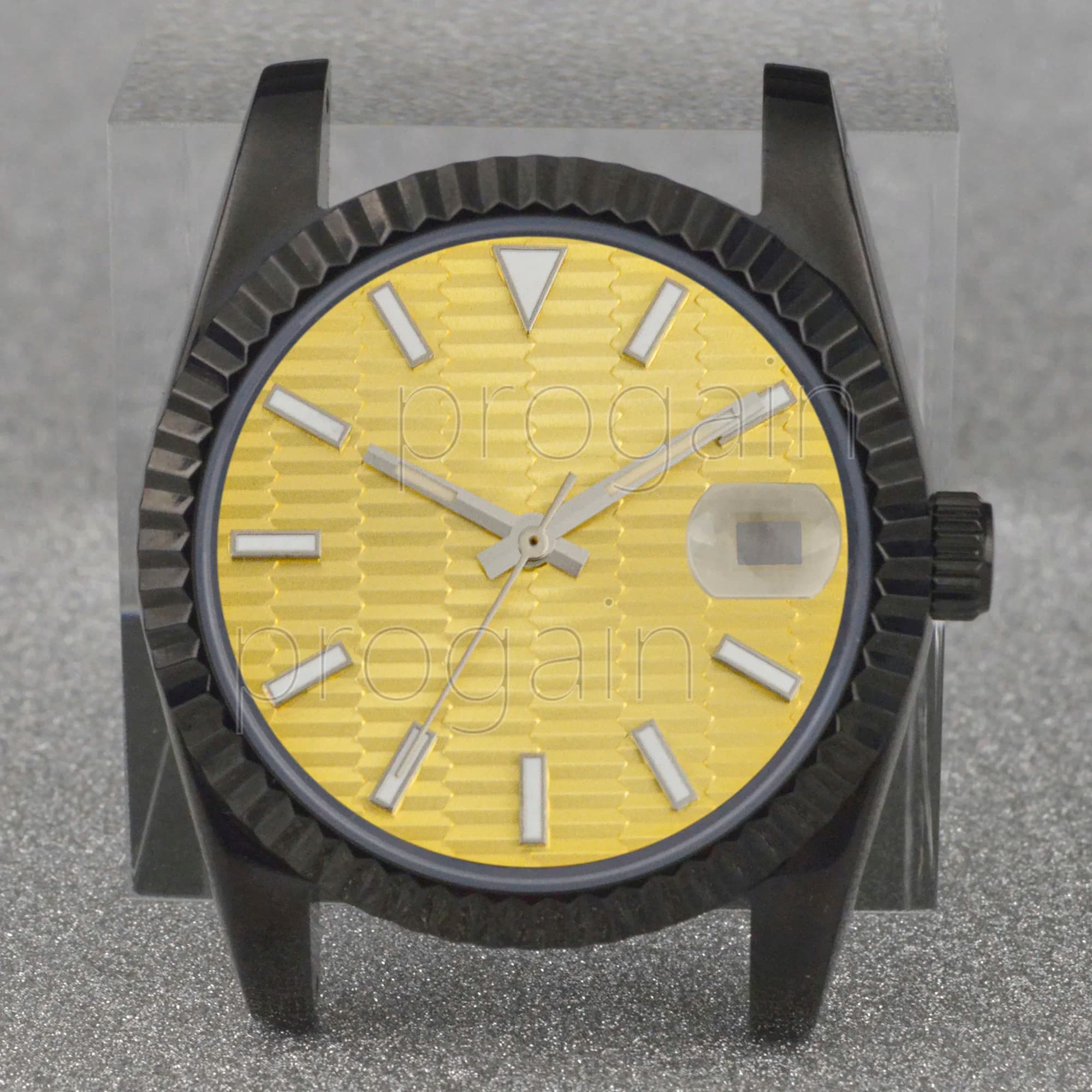 36mm/39mm Stainless Steel Watch Case Sapphire Glass Transparent Bottom Parts fit Datejust NH35 Automatic Movement Replacements