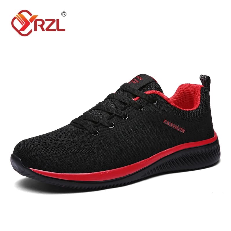 YRZL Sneakers Men Running Shoes Lightweight Sport Shoes Classical Mesh Breathable Casual Shoes Fashion Man Sneakers