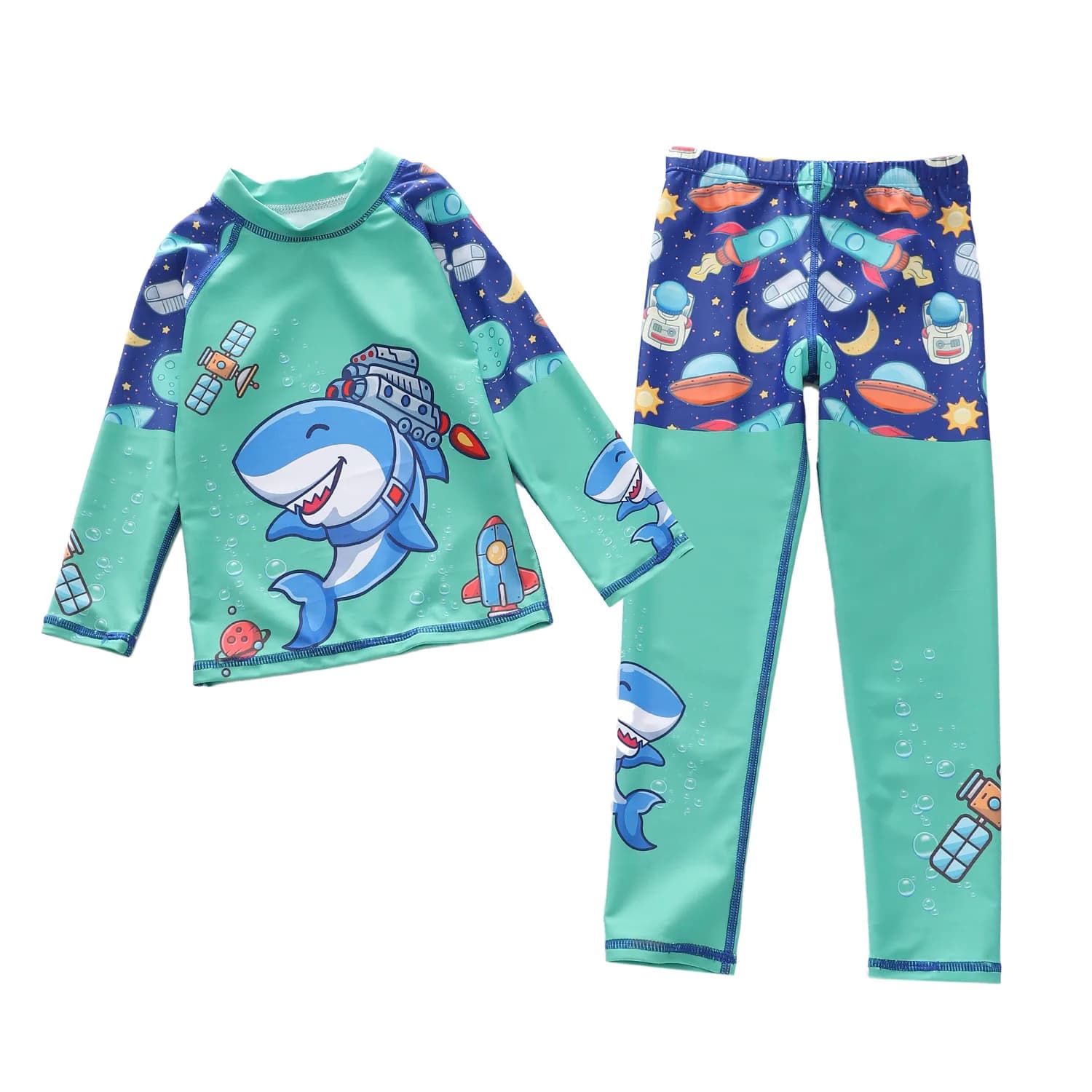 HappyFlute New Cartoon Animals Hot Sale Long Sleeve With Trousers Conservative& Sunscreen Vacation Swimsuit