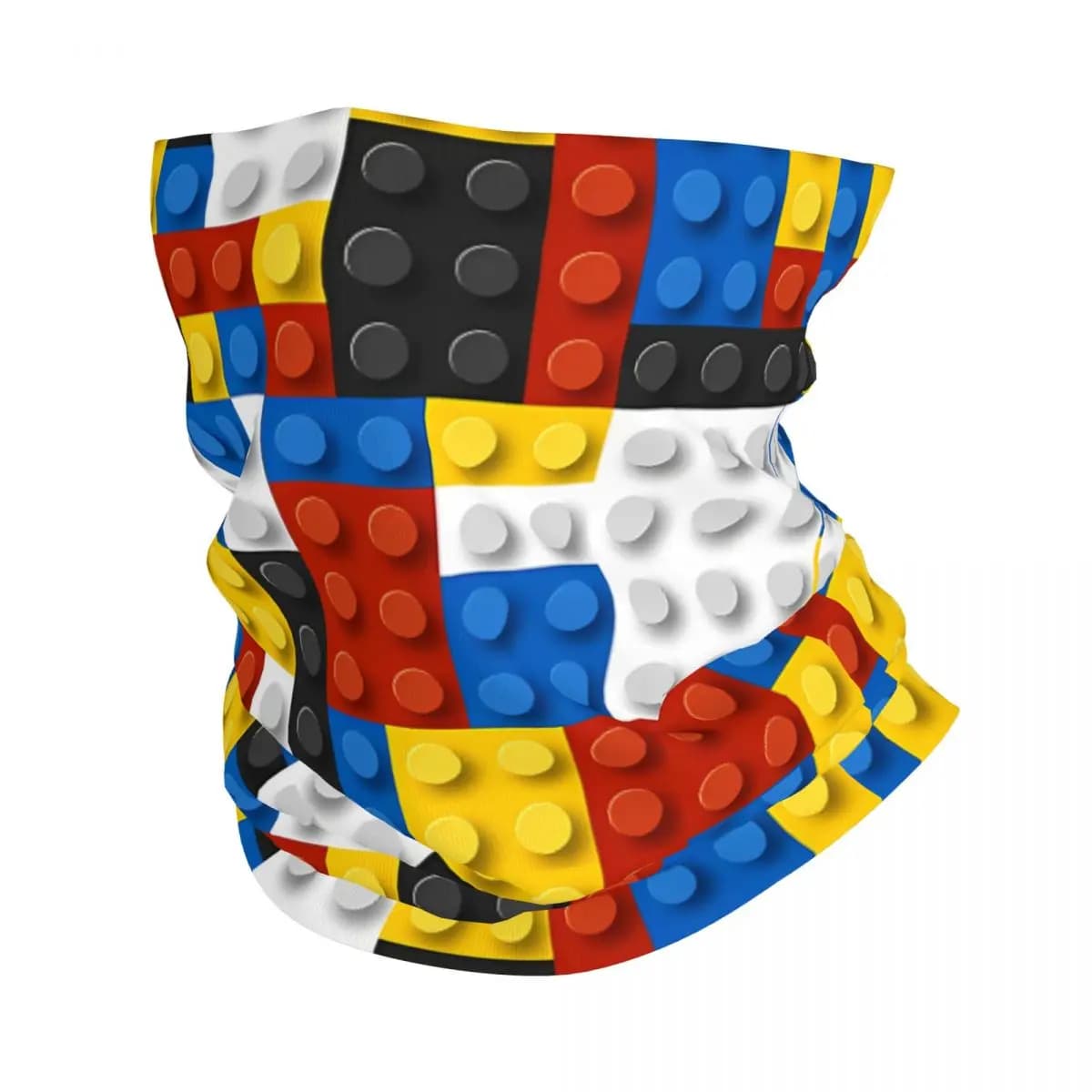 Mondrian Blocks De Stijl Modern Art Scarf Neckerchief Neck Face Mask Polyester